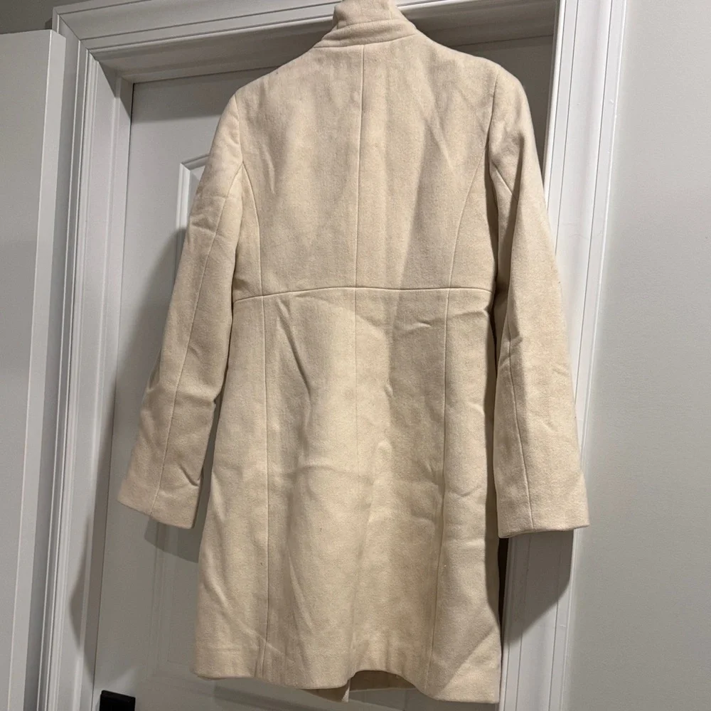 J. Crew Cream Wool winter Coat - Picture 2 of 9